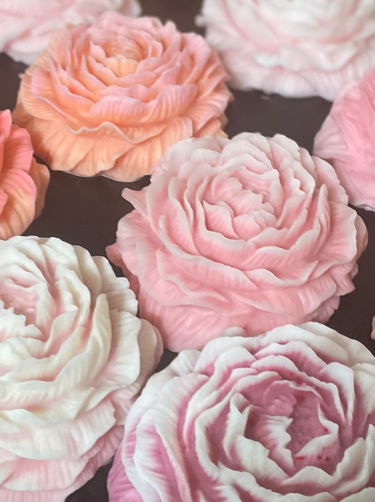 Jumbo Peony Flower Candle