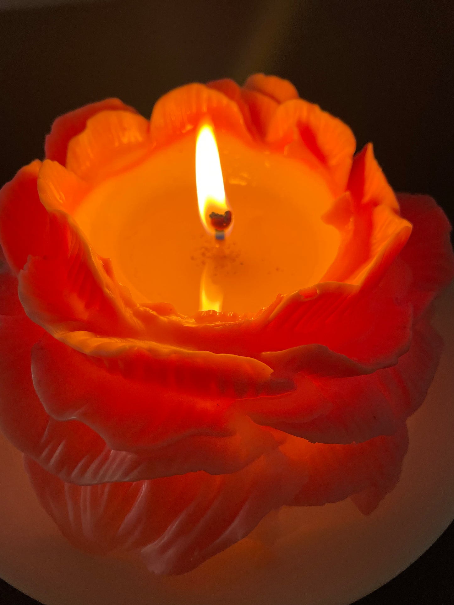Jumbo Peony Flower Candle