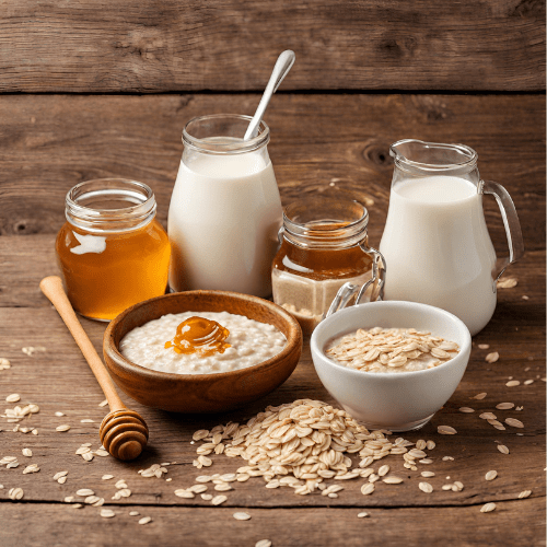 Oatmeal, Milk & Honey handmade soy candle in multiple jar styles