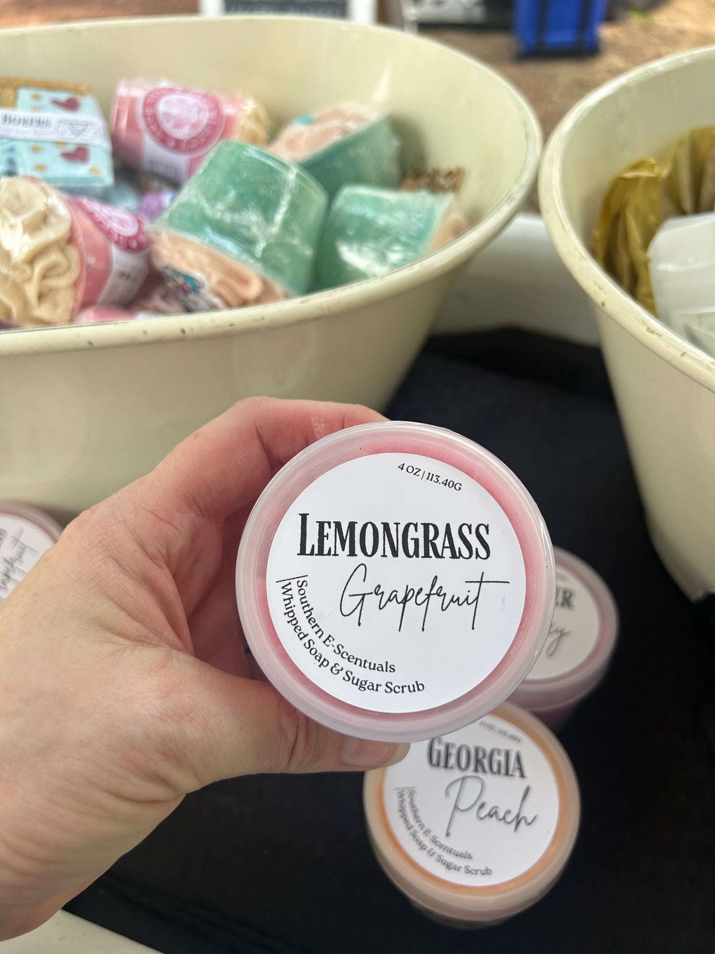 Foaming Sugar Scrubs