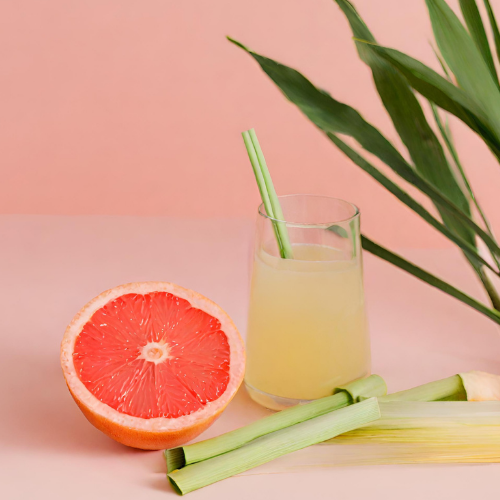 Fresh grapefruit and lemongrass fragrance ingredients