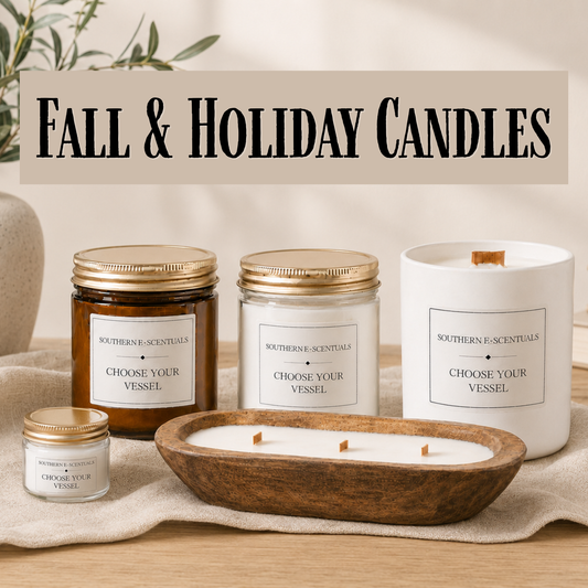 Fall & Christmas Soy Candles | Pumpkin, Bakery, Pine & Holiday Scents