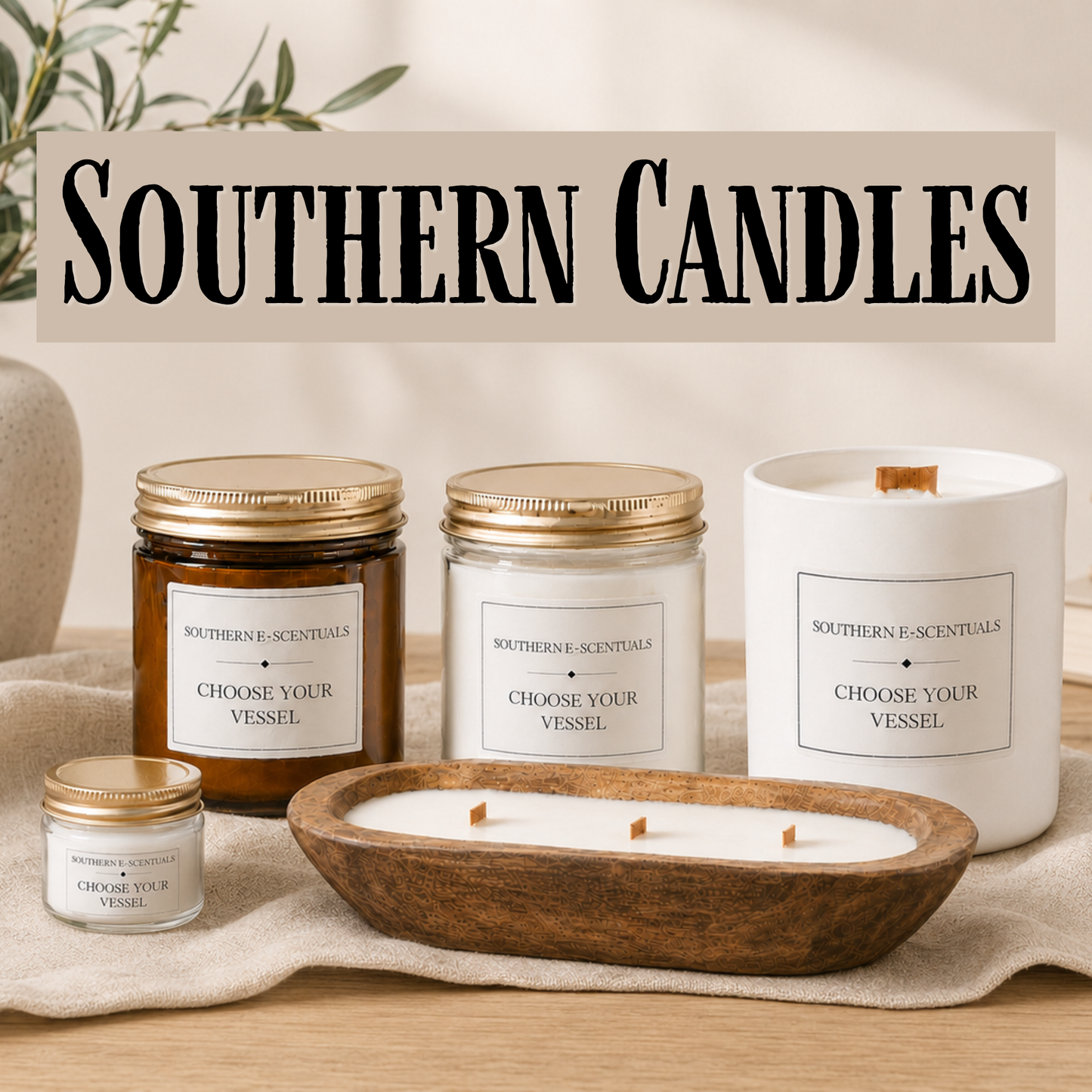 Southern Soy Candles | Fresh & Relaxing Wooden Wick Candles