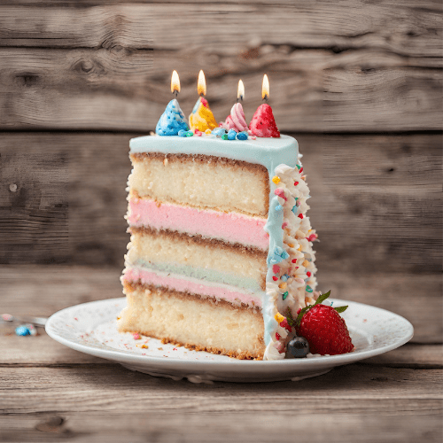 Birthday Cake handmade soy candle in multiple jar styles