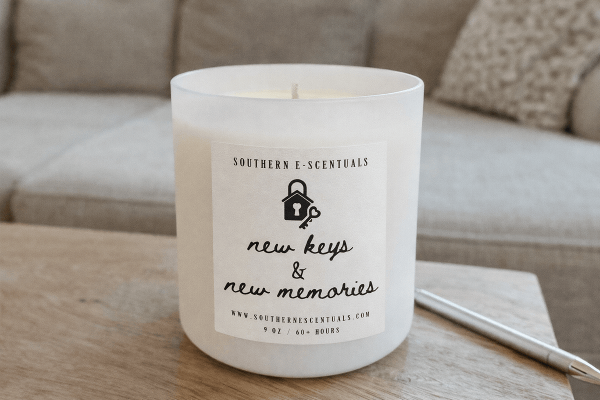 Bless This Home Soy Candle | Housewarming Gift | Cotton or Wooden Wick - Southern E-Scentuals