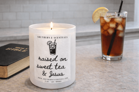 Christian Quote Soy Candle | Faith Gift | Cotton or Wooden Wick - Southern E-Scentuals
