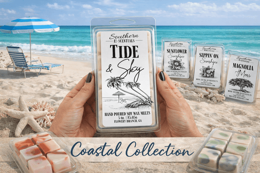 Coastal Wax Melts | Fresh Ocean & Beach Scents | Highly Scented Soy Wax Melts - Southern E - Scentuals - Retail