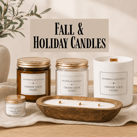 Fall & Christmas Soy Candles | Pumpkin, Bakery, Pine & Holiday Scents - Southern E-Scentuals