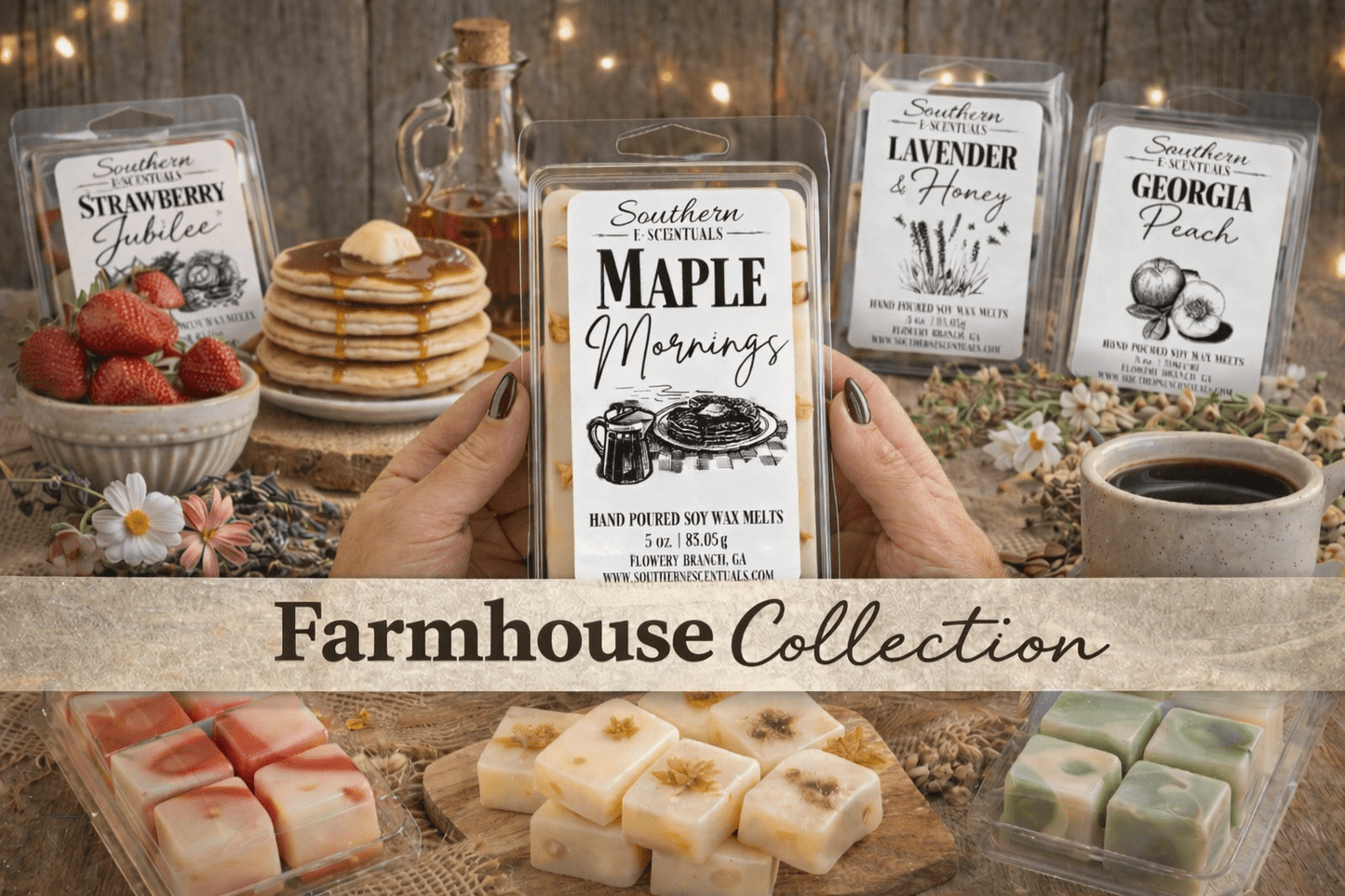 Farmhouse Wax Melts | Bakery & Cozy Home Scents | Highly Scented Soy Wax Melts - Southern E - Scentuals - Retail