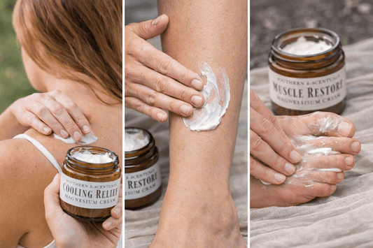 Magnesium Body Cream | Cooling Relief + Muscle Restore | 10% Magnesium | Tallow & Shea Butter - Southern E - Scentuals - Retail