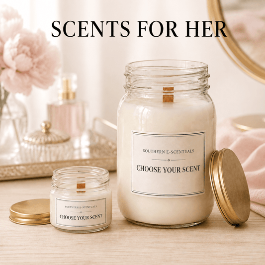Mason Jar Candles for Her | 4 oz & 16 oz - Southern E-Scentuals