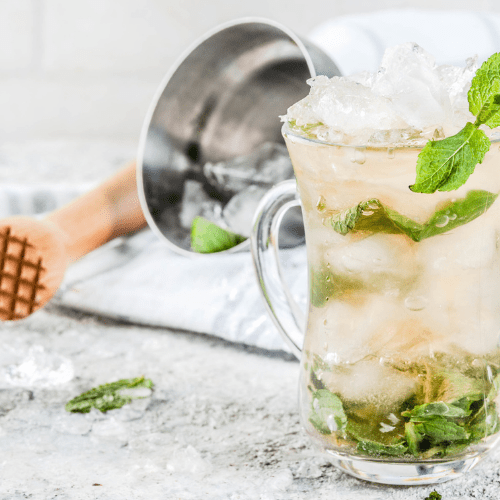 Mint Julep handmade soy candle in multiple jar styles