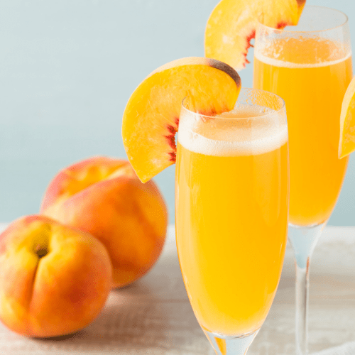 Peach Mimosa handmade soy candle in multiple jar styles