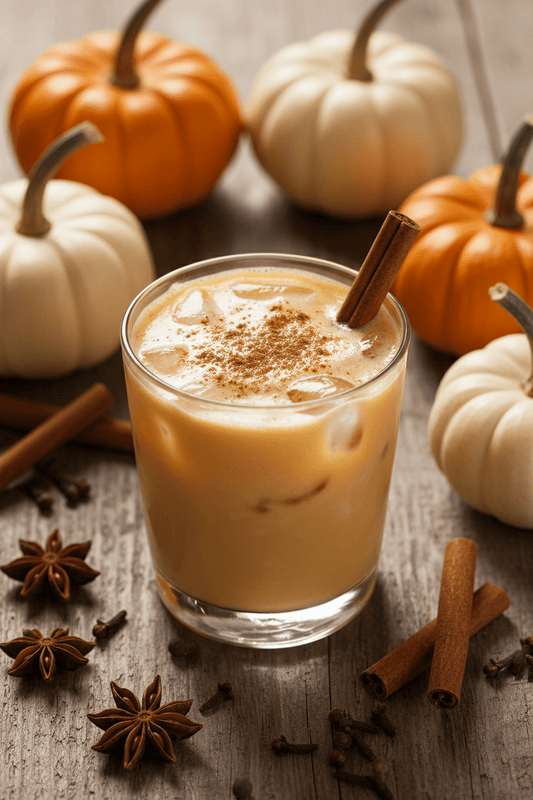 Pumpkin Horchata 9 oz soy candle in clear and amber glass jars by Southern E-Scentuals