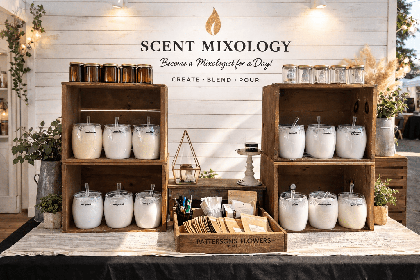 Numbered Sand Wax Online Candle Bar custom scent kit