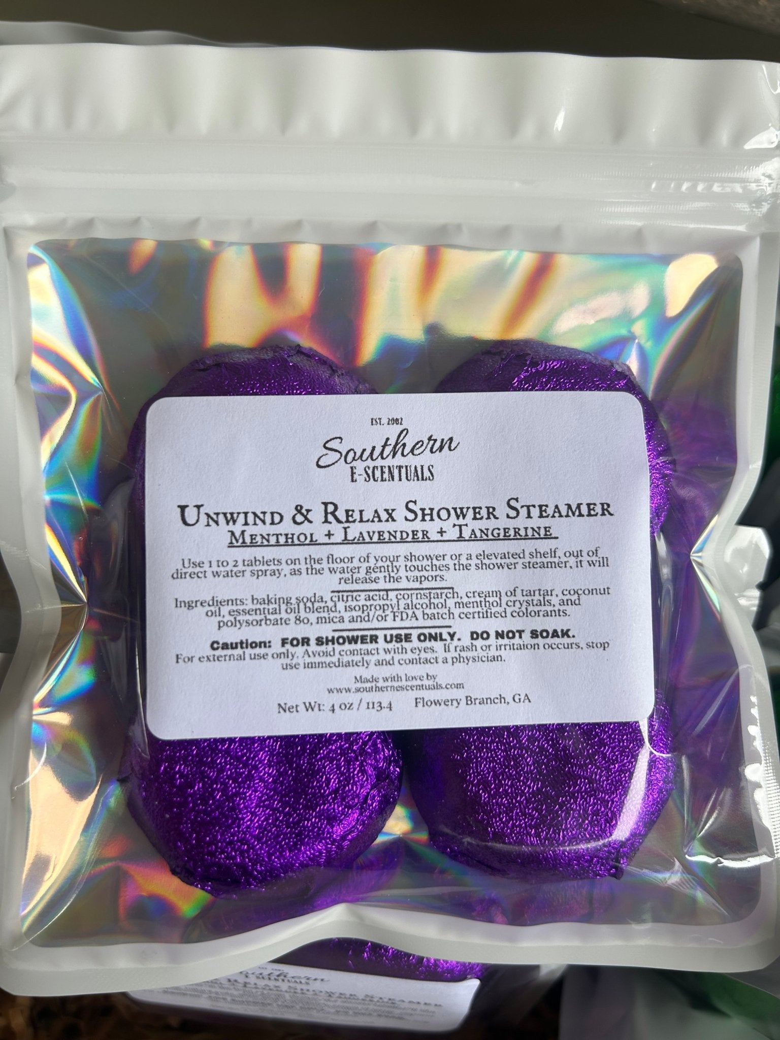 Shower Steamers - Southern E - Scentuals - Retail