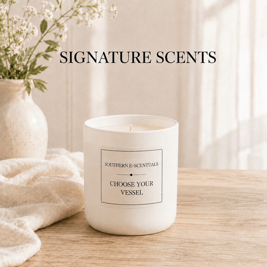Signature Scents 10 oz white tumbler soy candle