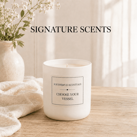 Signature Scents White Tumbler Candles | 10 oz - Southern E-Scentuals