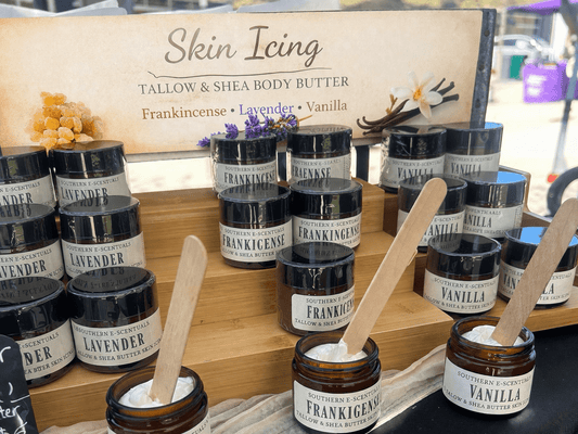 Skin Icing – Tallow & Shea Body Butter (Shelf Stable + Lightweight) - Southern E - Scentuals - Retail