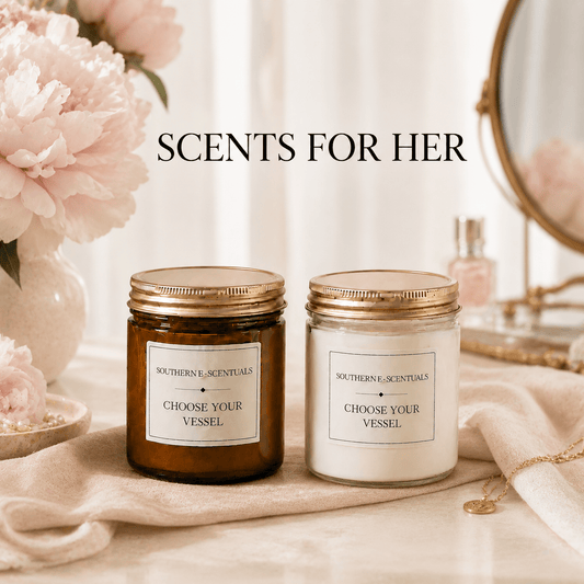 Straight-Sided Jar Candles for Her | 9 oz - Southern E-Scentuals